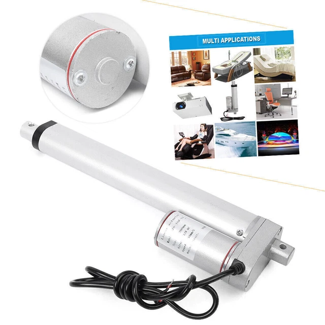 Heavy Duty DC 12V Linear Actuator Solar 225LB/900N 50-450mm 10mm/s Auto Lift