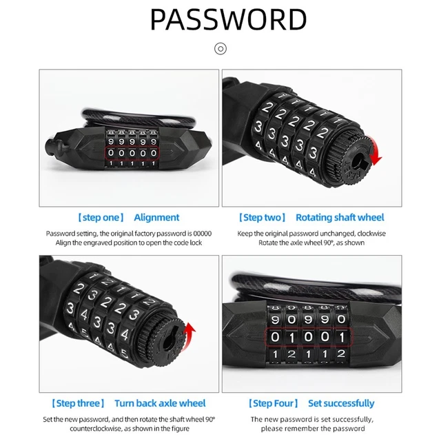 COMPACT SIZE ANTI-THEFT Security Five-Digit Code Keyless Access ...