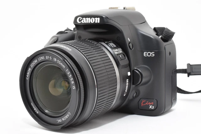 CANON EOS KISS X2 DSLR Body EF-S 18-55mm Lens JAPAN [MINT