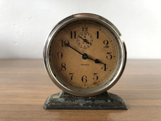Orologio Sveglia VEGLIA Anni 30/40 Vintage Alarm clock Made in Italy