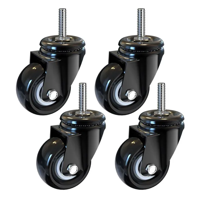 Kitchen Cabinet Casters Furniture Top Plate Wear Resistance With Brake Swivel