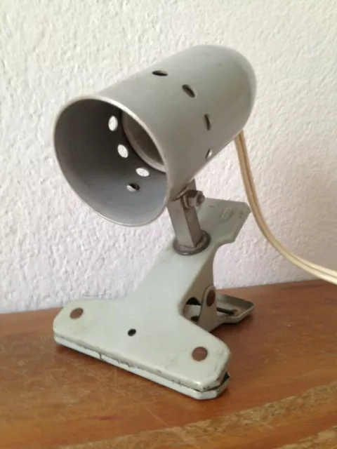 superbe lampe à  pince étau   des Années 50  60's - 1970's vintage indus