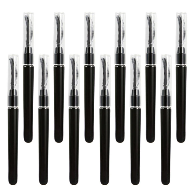 12 piezas Cepillo de pestañas de silicona herramienta de belleza peine para pestañas de un solo ojo para mujer