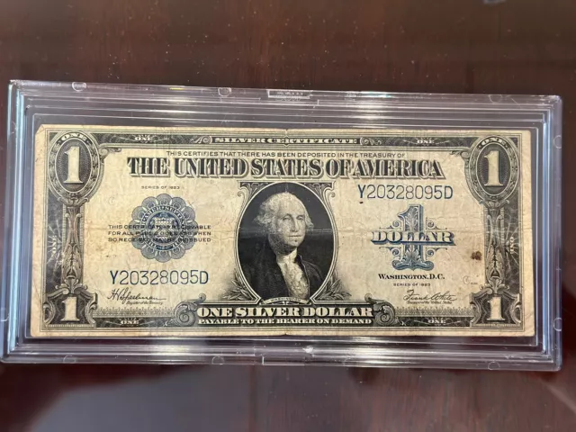 1923 series $1 One Dollar Silver Certificate Large Size Currency Note Bill