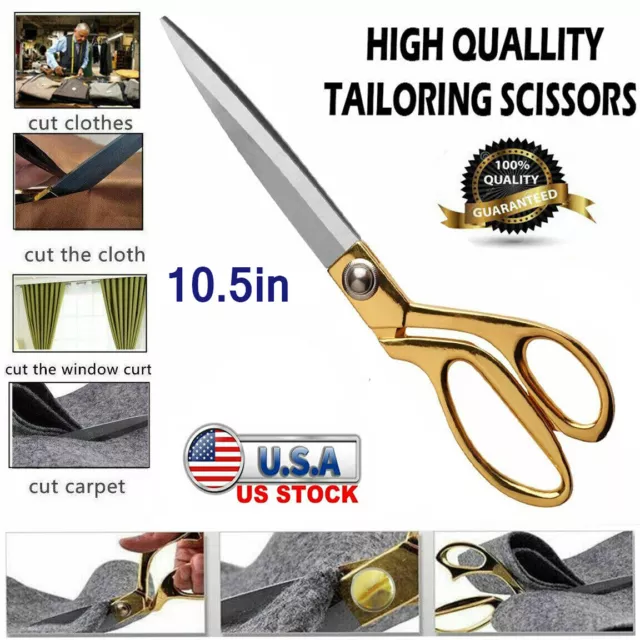 Heavy Duty 10.5 Scissors For Cutting Fabric, Leather, Raw Materials by  eZthings
