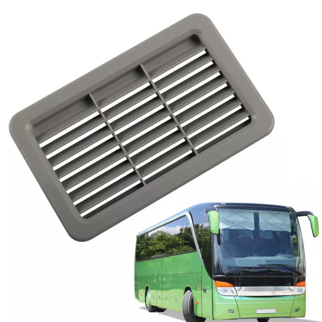 Gray Louvered Air Outlet Grill Cover Ventilation Grille Trim Bezel For RV Bus
