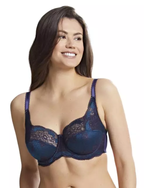 PANACHE CLARA FULL Cup Bra 7255 Underwired Non-Padded Lace Bras Deep Ocean  £20.40 - PicClick UK