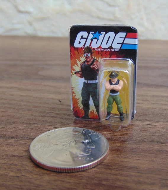 GI JOE CLASSIFIED (053) Sgt Slaughter Carded Micro Action Figure