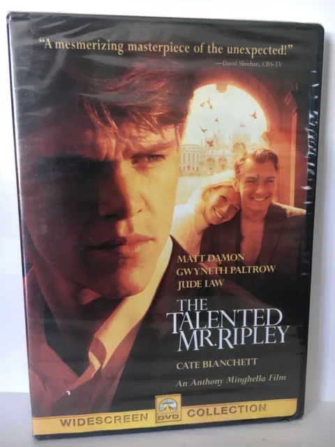 The Talented Mr. Ripley (DVD, 2000) Matt Damon! Gwyneth Paltrow! Jude Law! New!