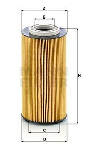 MANN-FILTER Filtro olio Filtro olio motore HU 12 003 x per MAN per TGS II 234mm
