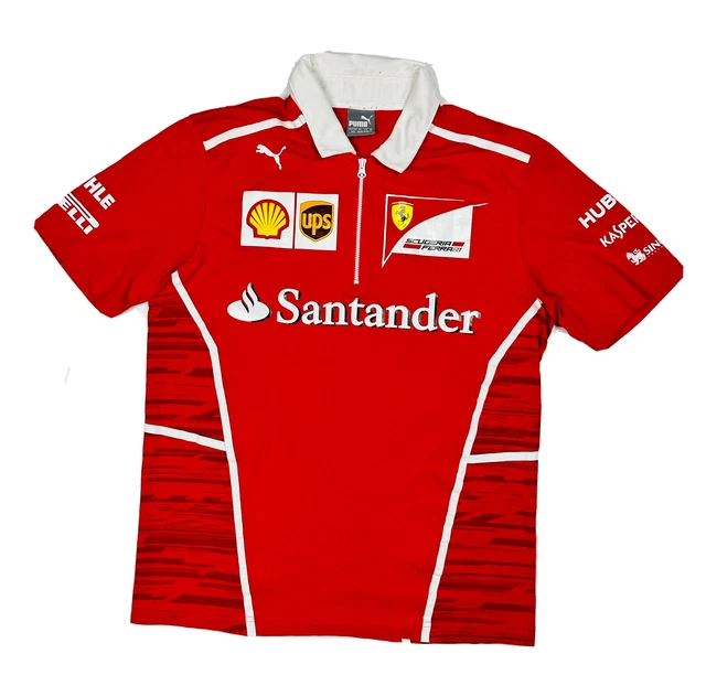 Puma Scuderia Ferrari Men's Formula One F1 1/4 Zip Polo Shirt Size M Red Puma Scuderia Ferrari Men's Formula One F1 1/4 Zip Polo Shirt Size M Red