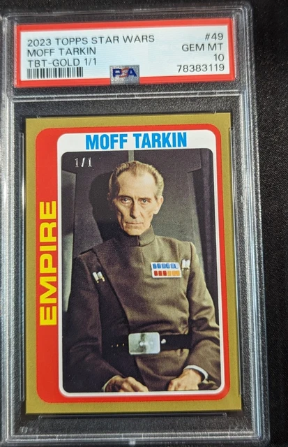 2023 Topps Star Wars Throwback Thursday #49 - Gold 1/1 - Moff Tarkin PSA 10