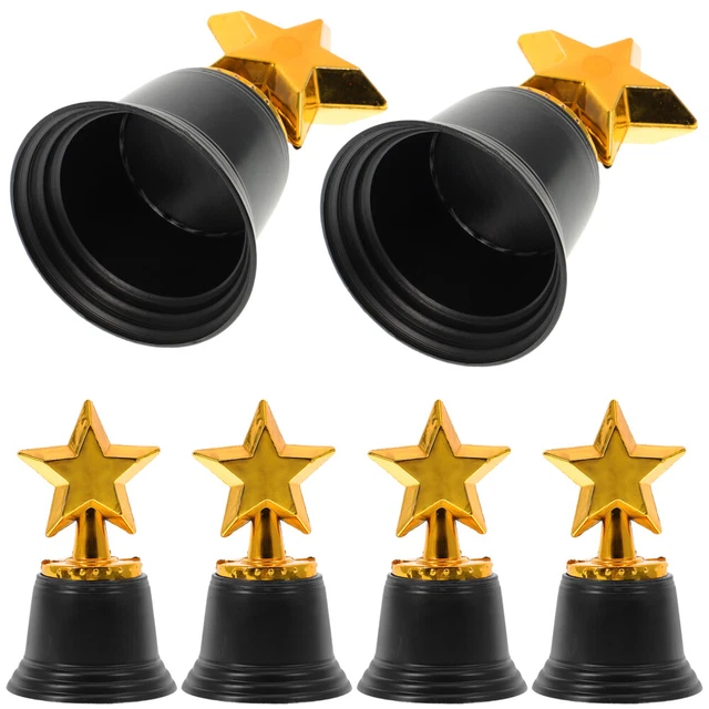 Mini Trophées Pour Enfants - Lot De 4 - Hauteur 5 Cm - En Plastique, Pour Fêtes, Récompenses Ou Jeux