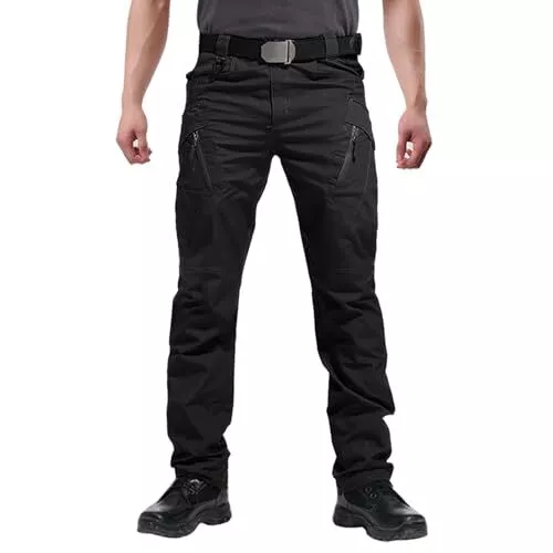 MEN'S RIPSTOP TACTICAL Pants Water Resistant Stretch Cargo 32W x 30L ...