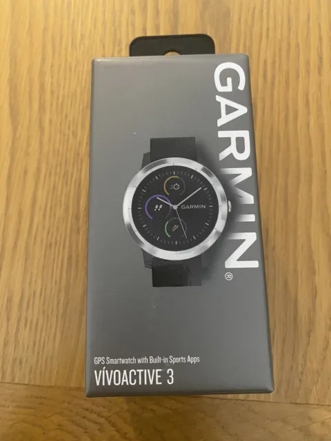 Garmin Vivoactive 3 GPS Heart Rate Monitor Sport Smart Watch - Black