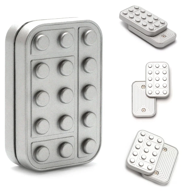 Fidget Slider Magnetico In Metallo - Giocattolo Antistress Per Adulti | Design Open Armor, Rotazione Fluida