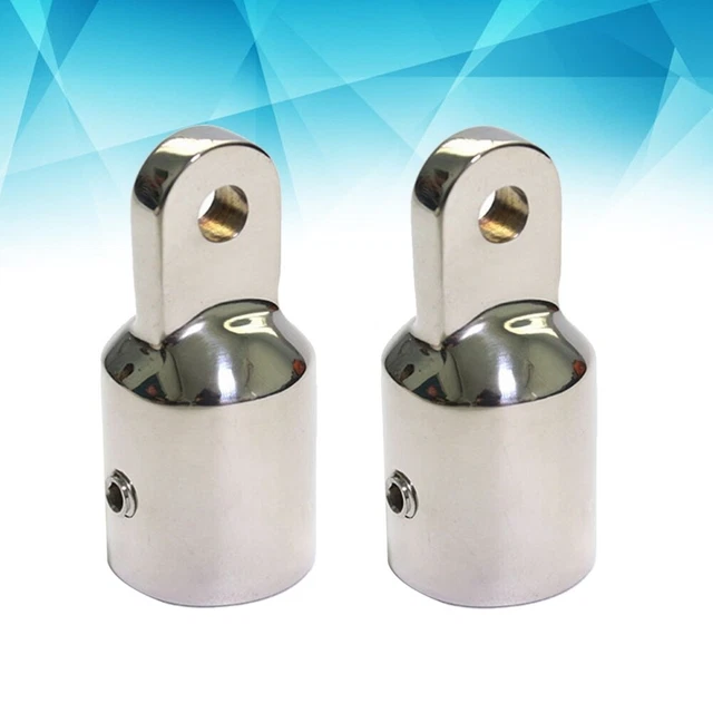 2 PCS Pièces De Bimini Capuchon D'extrémité D'oeil Tuyau Bout Marin