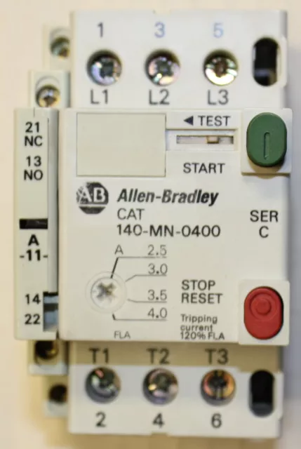 Allen Bradley Manual Motor Starter  140-MN-0400 Ser C