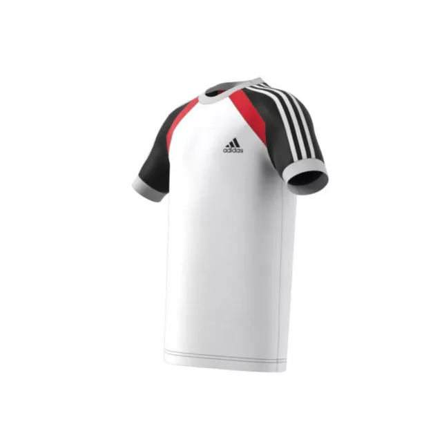 T shirt bambino ragazzi donna adidas bianco nero rosso manica corta logo 49 3