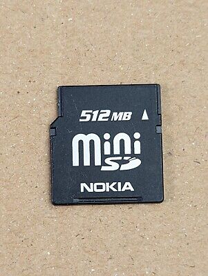 Genuine OEM Nokia MiniSD 512 MB for Old Nokia GSM Mobiles - Made in Japan