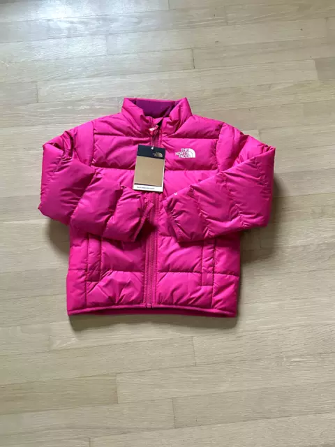 The North Face Girls Andes Reversible Down Jacket, Cabaret Pink, XS 6, NWT
