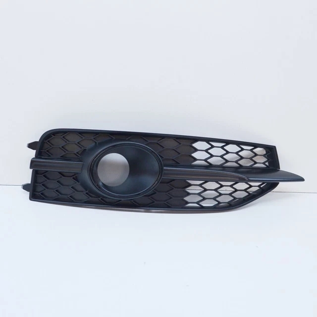 Grille Pare-choc Avant Droite Noire Pour Audi A4 B8 Phase 2 2011-2015 - Avec Emplacement Antibrouillard