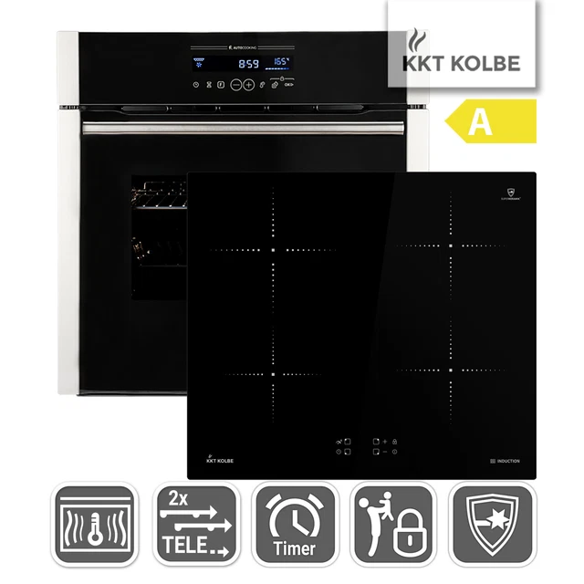 Cuisinière: 60cm Four encastrable EB8016ED + 59cm Plaque Induction KF5900IND
