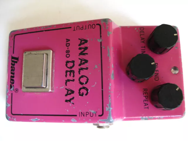 Pedal efecto para guitarra Ibanez AD-80 1981 de colección analógico retardo Japón