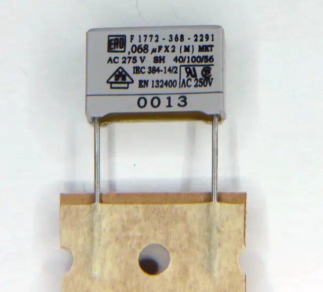 Entstörkondensator X2 0,068µF 275 V~ Kondensator Netzfilter 0,068uF 68nF
