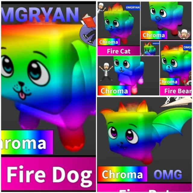 Pet  MM2 [ Chroma Fire Bear] - Game Items - Gameflip