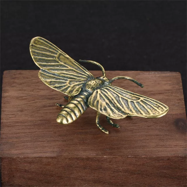 Antique Solid Copper Dragonfly Ornament Charming Addition to Your Space