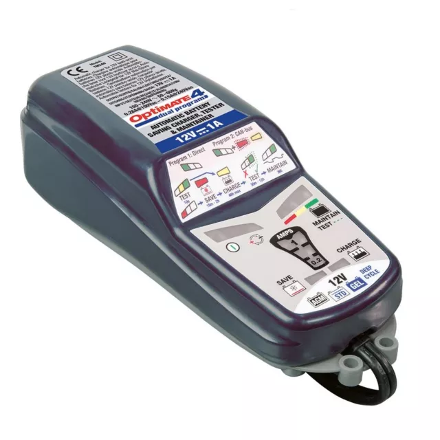 Chargeur Moto Tecmate optimate 4 Dual TM-430 12v 1A pour batterie de 3 à 50ah 2