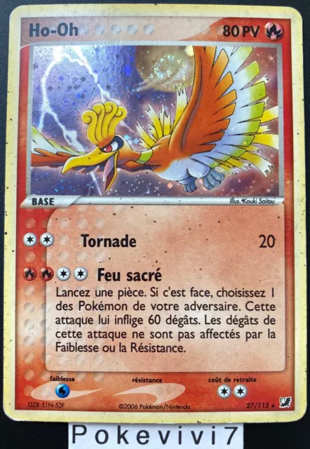 Carte Pokemon HO-OH 27/115 Holo Bloc EX Forces Cachées FR