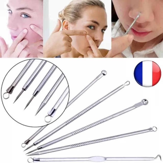 5 pcs point noir comédon acné pimple belmish extracteur extractor outil Visage