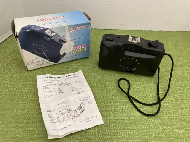 CÁMARA DE COLECCIÓN SUPERP 35mm SC-911 ENFOQUE LIBRE APUNTAR Y DISPARAR COMPLETA CON CAJA/MANUAL