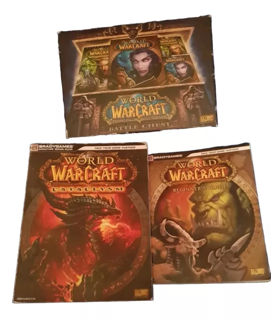 World of Warcraft battle chest with expansion pack and guide books bundle joblot