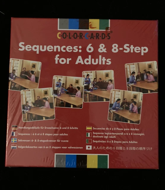 SEQUENCES 6 AND 8STEP FOR ADULTS (SEQUENCING COLORCARDS) By