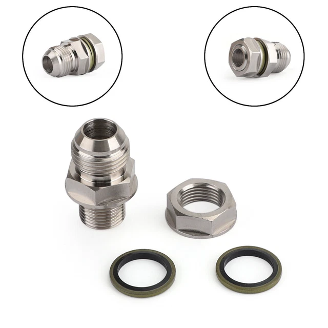 Bouchon De Vidange D'huile, Bouchon De Vidange De Retour De Carter D'huile Magnétique En Alliage D'aluminium Adaptateur De Raccord De Bonde Avec