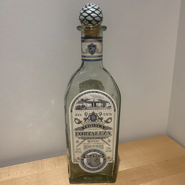 Fortaleza Blanco Tequila Lot Lote 137-B Empty Bottle