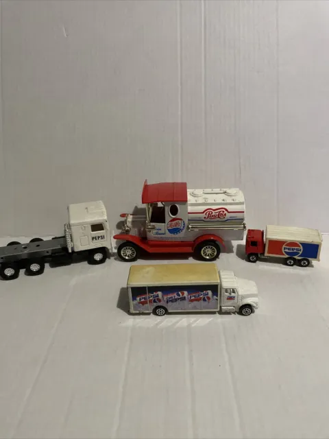 Vintage Pepsi Cola Trucks Lot