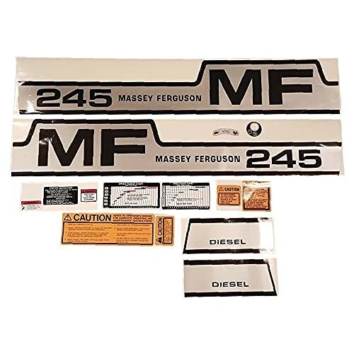 Complete Tractor 1215-1026 DECAL SET with/for Massey Ferguson 245