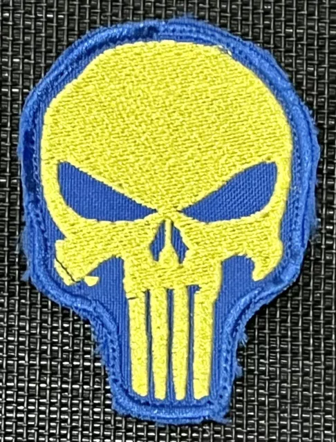 Punisher Skull Patch Morale Badge Tactical Airsoft Army Black OD Tan Cap UK