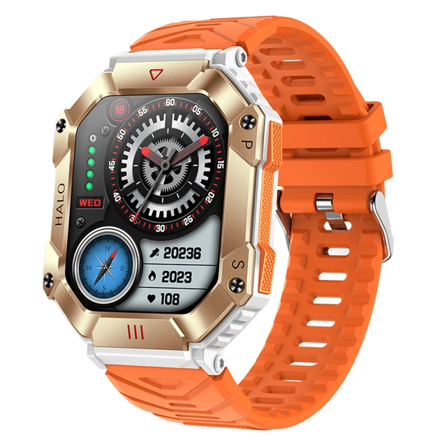 Analog watch with heart clearance rate monitor