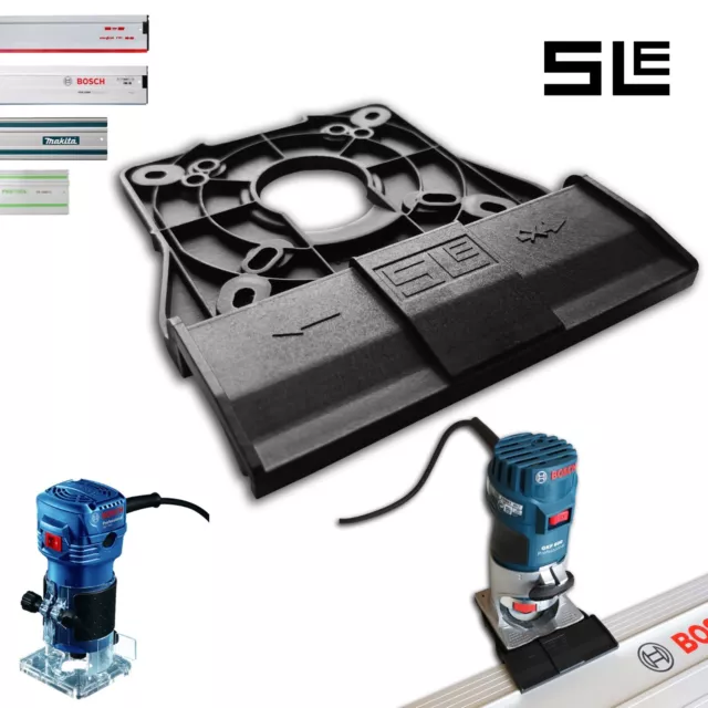Adaptador de carril guía profesional para Bosch GKF 500 / 550 adaptador carril guía