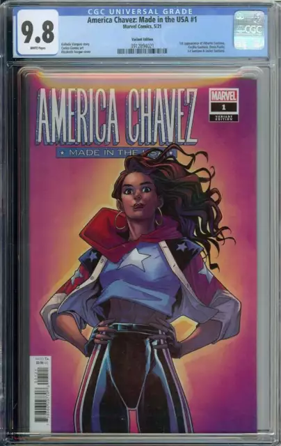 America Chavez: Made in the USA #1 CGC 9.8 1:25 Torque Variant 1st App Alberto S