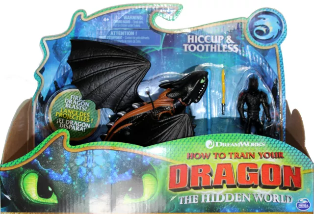 How to Train Your Dragon 3 ~ HICCUP & TOOTHLESS ACTION FIGURE SET ~ Spin Master