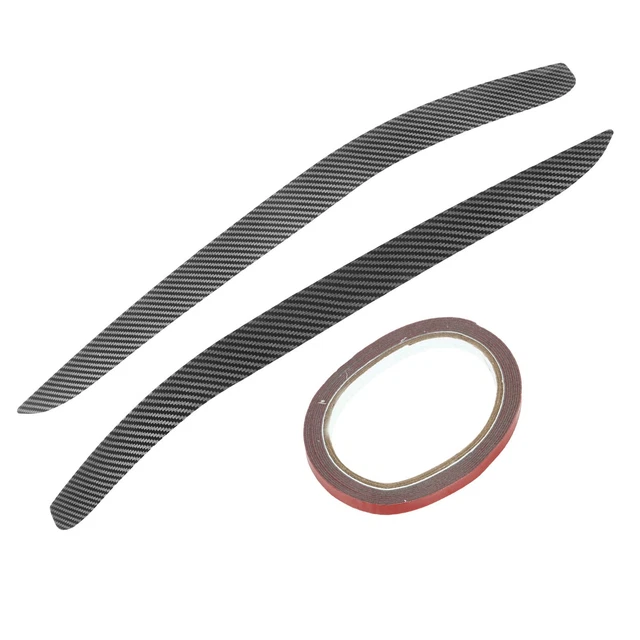 Akozon Carbon Fiber Headlight Eyebrows For Mazda RX8 2004-2008 | Easy Stick-On Lamp Covers