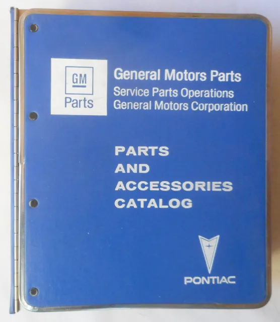 1982 - 1989 Pontiac Parts And Illustration Catalog Book Parisienne Bonneville Gm