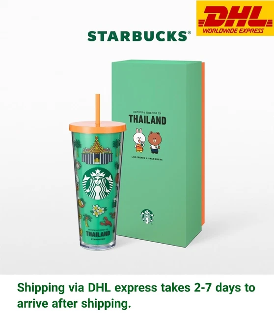 STARBUCKS THAILAND 2022 Limited Edition LINE Friends Green Cold Cup