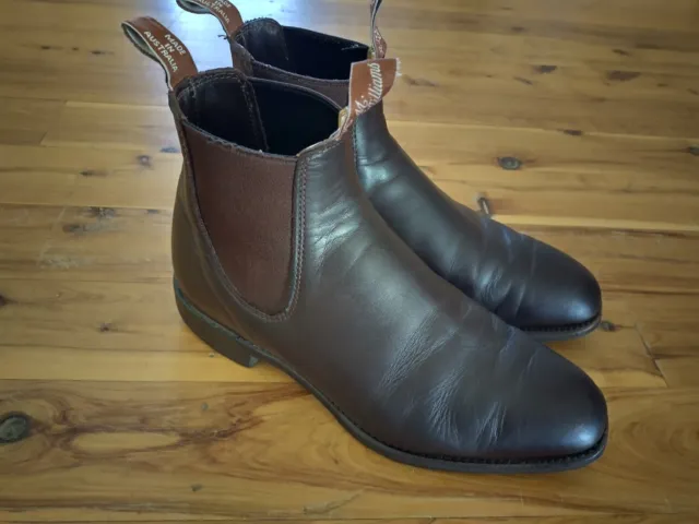 RM Williams Dynamic Flex Craftsman Boots 8G Yearling Leather R.M. Comfort